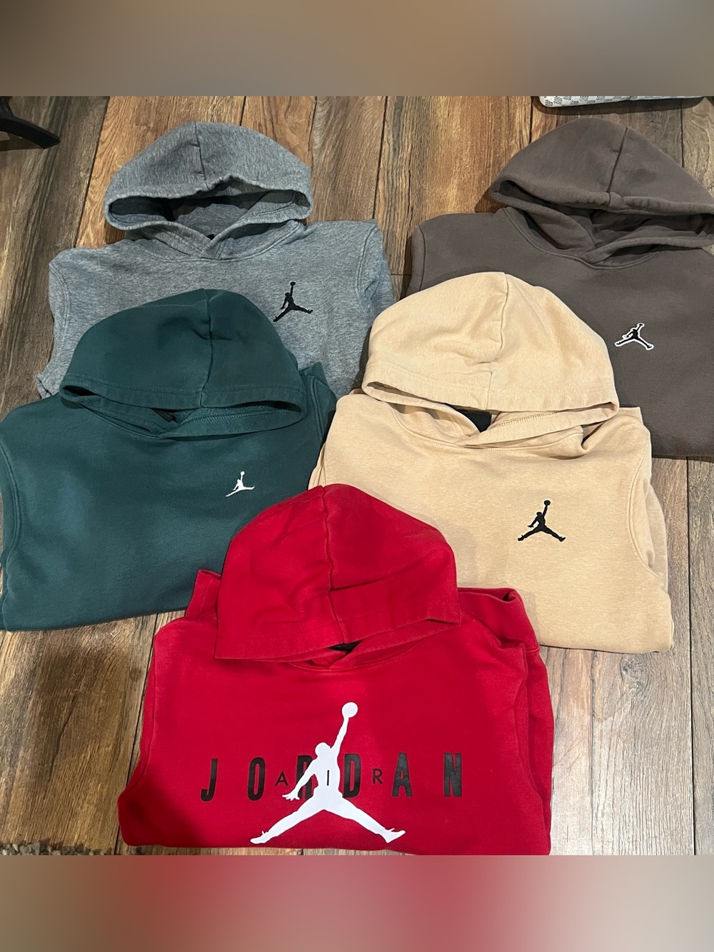 Boys Youth Medium Jordan Hoodie Bundle (5 Pieces) – Assorted Colors